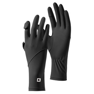 Amiss 機能感 涼感防曬手套, 黑色