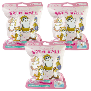 SHOBIDO 粧美堂 MOFUSAND 沐浴球 內附玩具 5種玩具 適用年齡: 6歲以上, 75g, 3個