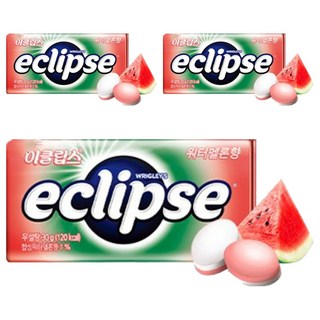 eclipse 易口舒 無糖薄荷錠 西瓜口味, 3盒, 30g