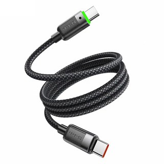 Mcdodo 麥多多 Type C-Type C 磁吸收納編織充電線, 1.2m, 黑色, 1個