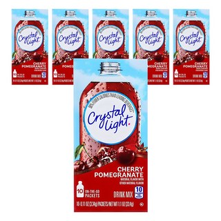 Crystal Light 櫻桃石榴風味沖泡飲隨身包, 3.34g, 10條, 6盒