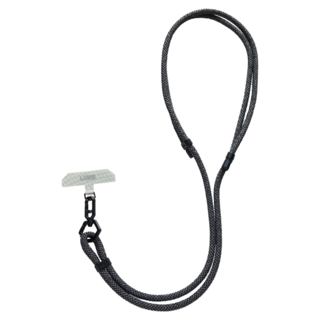 UAG 簡約編織可調式背帶掛繩 7mm, 1條, 黑灰色