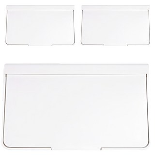 SHABATH 斜開式生活收納箱 柔和溫暖色彩 空間活用 圓潤邊角設計, 40 x 41.5 x 31cm, 白色, 3個