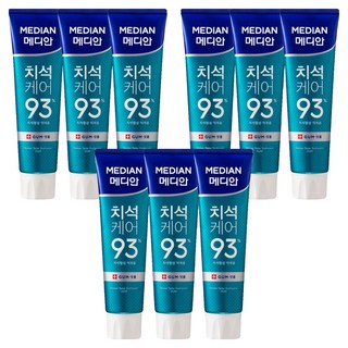 MEDIAN 麥迪安 93%含氟護理牙膏 牙齦護理款, 120g, 9條