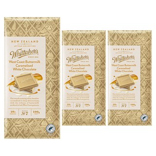 Whittaker's West Coast奶油焦糖白巧克力, 3塊, 100g