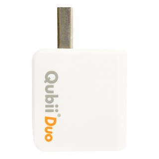 maktar Qubii Duo USB-A 備份豆腐 雙用版, 支援雙系統, 充電時自動備份, 白色, 1個