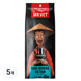 미스터비엣 굿모닝 커피 원두, 홀빈(분쇄안함), 500g, 5개