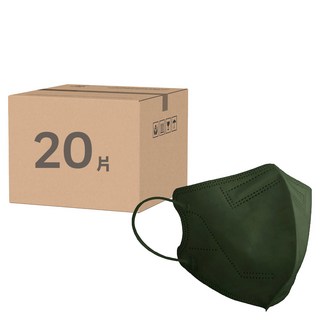 3d成人立體醫療口罩 L, 琉璃綠, 10片, 2盒