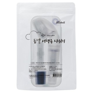 Dewbell 旅行用蓮蓬頭 + 濾芯套組, 白色, 1組