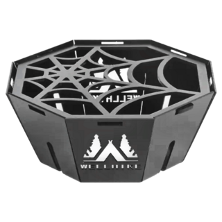 WELLHIKE SWS蜘蛛爐配件 蛛爐防風罩 9.5 x 13.5 x 5.5cm 300g, 黑色, 1個