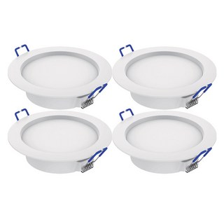 루미트론 다운라이트 플리커프리 매입등 4인치 9W, 전구색 노란빛, 4개