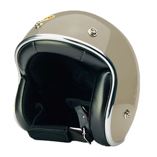 EVO 精裝銀邊款復古騎士安全帽 附冰絲面罩 顏色隨機, 荒野綠