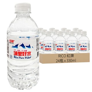 RICO 紅牌 埔里好水, 深層地下水 水質清澈甘甜, 330ml, 24瓶