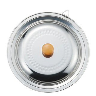 YOSHIKAWA 吉川 不銹鋼雪平鍋鍋蓋 YH9499 適用20~22cm 耐用不鏽鋼, 244mm, 1個