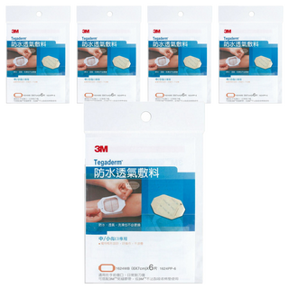 3M 防水透氣敷料 中小傷口專用, 6片, 5袋