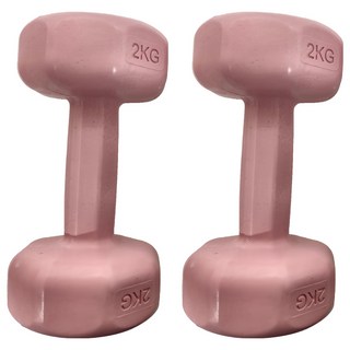 威揚 多彩小啞鈴 粉色 2個, 2kg, 1組