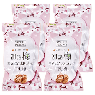 梅李果坊 甜話梅, 嚴選台灣青梅製作 口感佳不死鹹, 35g, 4包