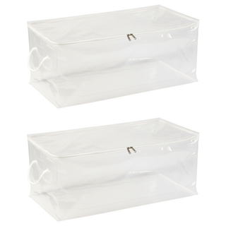 棉被衣物透明收納袋 XL 大號, 透明色, 2個