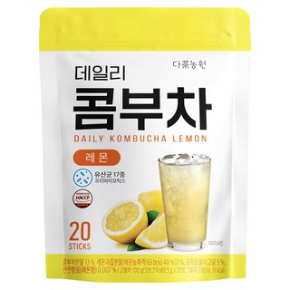 Danongwon 乳酸菌康普茶沖泡飲 檸檬口味, 5g, 20條, 1袋