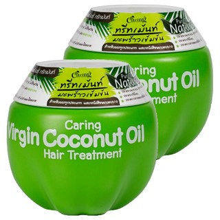 케어링 버진 코코넛 오일 헤어 앤 두피 트리트먼트, 230ml, 2개