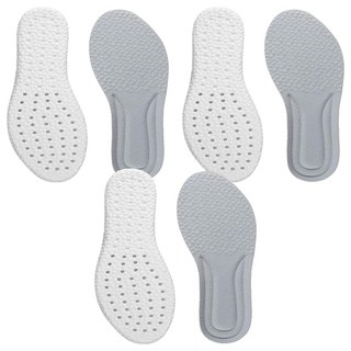 小麥購物 乳膠鞋墊 灰面白底 Y285 37g, 3雙