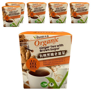 Vilson 米森 有機黑糖老薑茶, 8包, 6盒