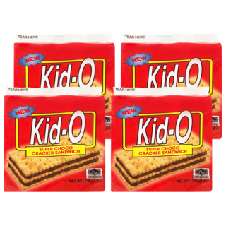 Kid-O 日清 三明治餅乾 巧克力口味, 136g, 4袋