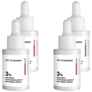 MY SCHEMING 我的心機 3%酯化維C極光淨白精華, 30ml, 4瓶