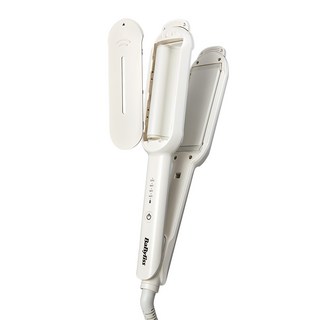 BaByliss 兩用直髮器&水波紋燙髮波浪造型器, ST970K, 象牙白色, 1組