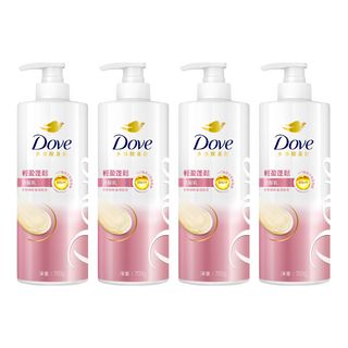 Dove 多芬 胺基酸輕盈蓬鬆洗髮乳 針對細軟扁塌髮質, 700g, 4瓶