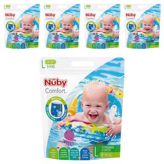 Nuby 游泳尿布 男, L, 15片