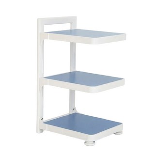 下水槽櫥櫃 可掛式鍋具收納架 3層 可調式烤漆置物架 加強承重, 白色, 1個