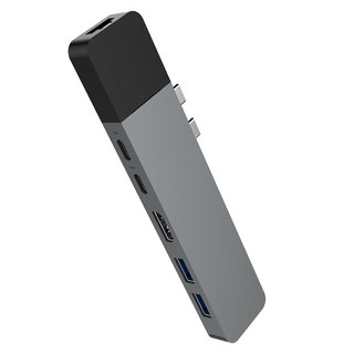 Hyper 6合2 USB C型 Drive Net 集線器 GN28N-GY, 灰色