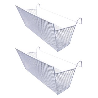 MAME MAKE HOME 掛式床邊收納籃, 2入, 白色