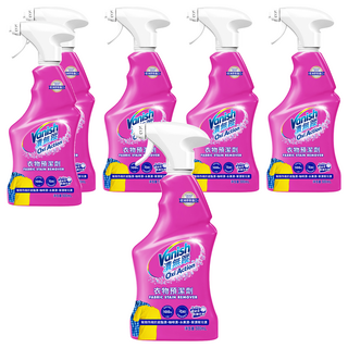 Vanish 漬無蹤 衣物預潔劑, 獨特噴嘴設計, 10倍活氧因子, 專業SGS認證, 500ml, 6瓶