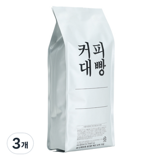 커피대빵 베트남 로부스타 G1 싱글 오리진 원두커피, 홀빈(분쇄안함), 500g, 3개