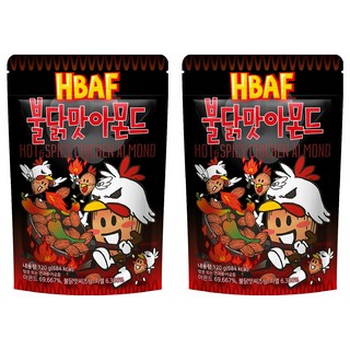 HBAF 杏仁果 火辣雞味, 120g, 2包