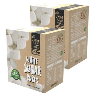 DODO 渡渡鳥 天然塊狀白蔗糖 250g, 2盒