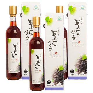 솔티마을 천연 발효 포도식초, 500ml, 3개