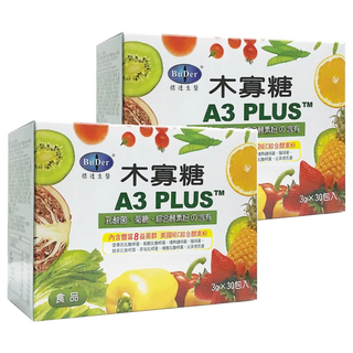 BuDer 標達生醫 木寡糖 A3 PLUS 內含豐富8益菌群 菌數達500億以上 美國Deerland大廠綜合酵素 SGS檢驗不含農藥、重金屬等, 90g, 2盒