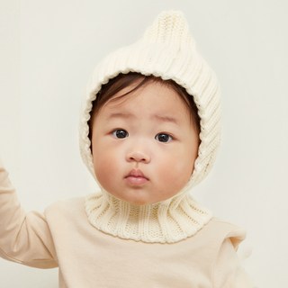 JumpingChickpea 嬰幼兒尖頂針織巴拉克拉瓦帽