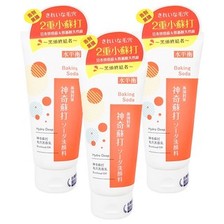 水平衡 台灣公司貨 蘇打黑頭對策洗面乳, 100g, 3條