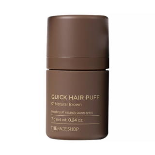THE FACE SHOP 菲詩小舖 fmgt 台灣公司貨 遮色氣墊髮粉 7g, 01 自然棕, 1件