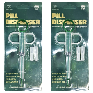 DING DONG PET 寵物藥物注射器 2個 + 矽膠噴嘴 4個, 1組