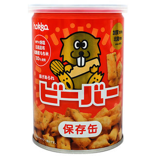hokka 北陸製菓 海獺米果保存罐, 60g, 1個