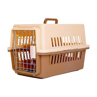 高精寵物 寵物外出籠, 米色 + 咖啡色, 1個