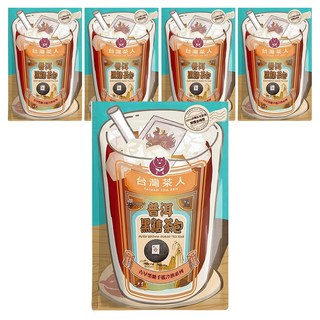 台灣茶人 普洱黑糖茶包，取自雲南布朗山陳年普洱，搭配台灣古法黑糖, 25g, 6入, 5袋