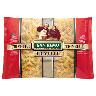 SAN REMO 大螺絲麵, 500g, 1包