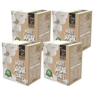 DODO 渡渡鳥 天然塊狀白蔗糖 250g, 4盒