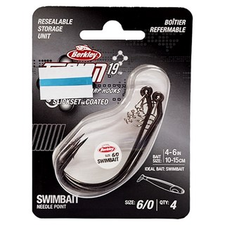 Berkley 貝克力 Fusion19 曲柄鉤/Wacky鉤/倒吊鉤/軟蟲鉤/螺旋固定鉤4件組, 4個, 1個